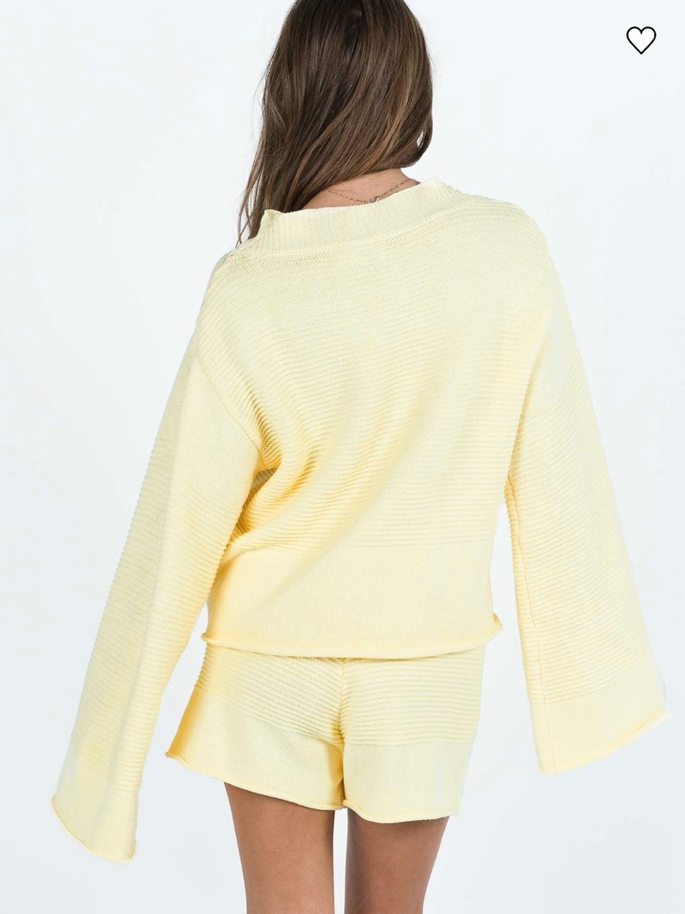 Princess Polly Cheyenne Yellow Sweater Lounge Set Size L/XL - Picture 3 of 3